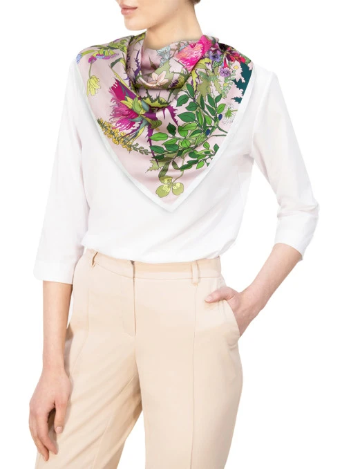 Платок шелковый Scottish rose RADICAL CHIC