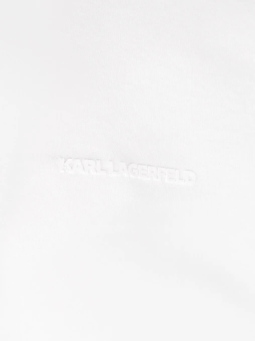 Поло хлопковое KARL LAGERFELD