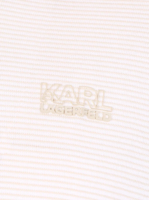 Футболка хлопковая в полоску KARL LAGERFELD