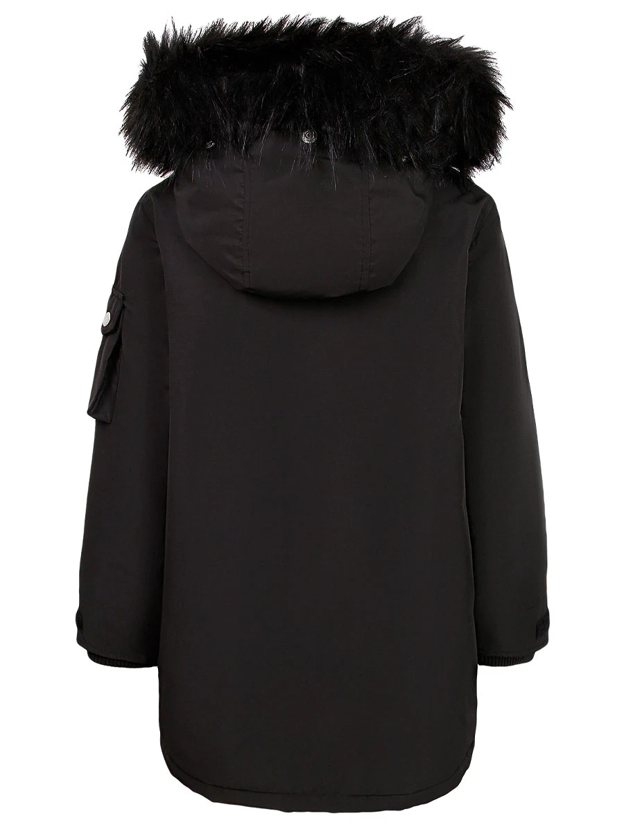 Парка однотонная