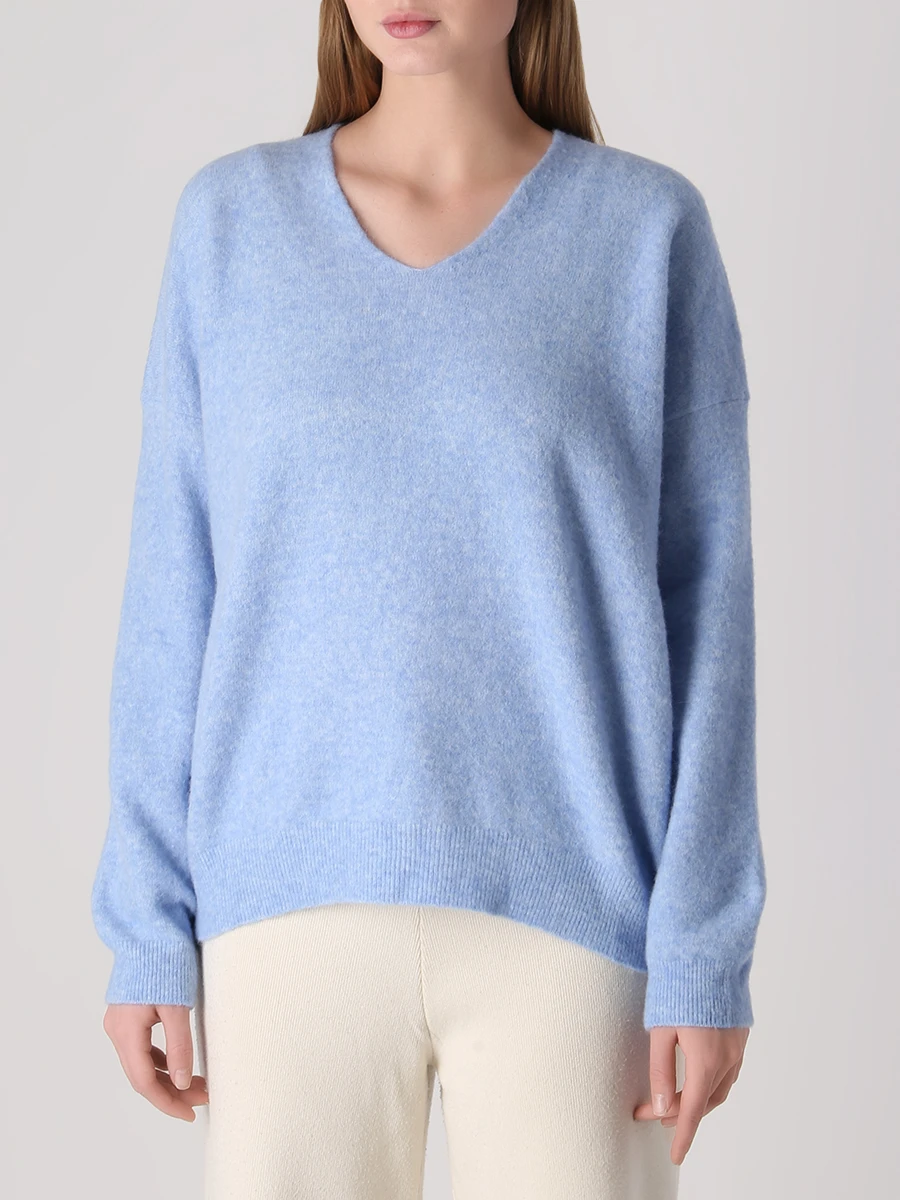 Пуловер однотонный