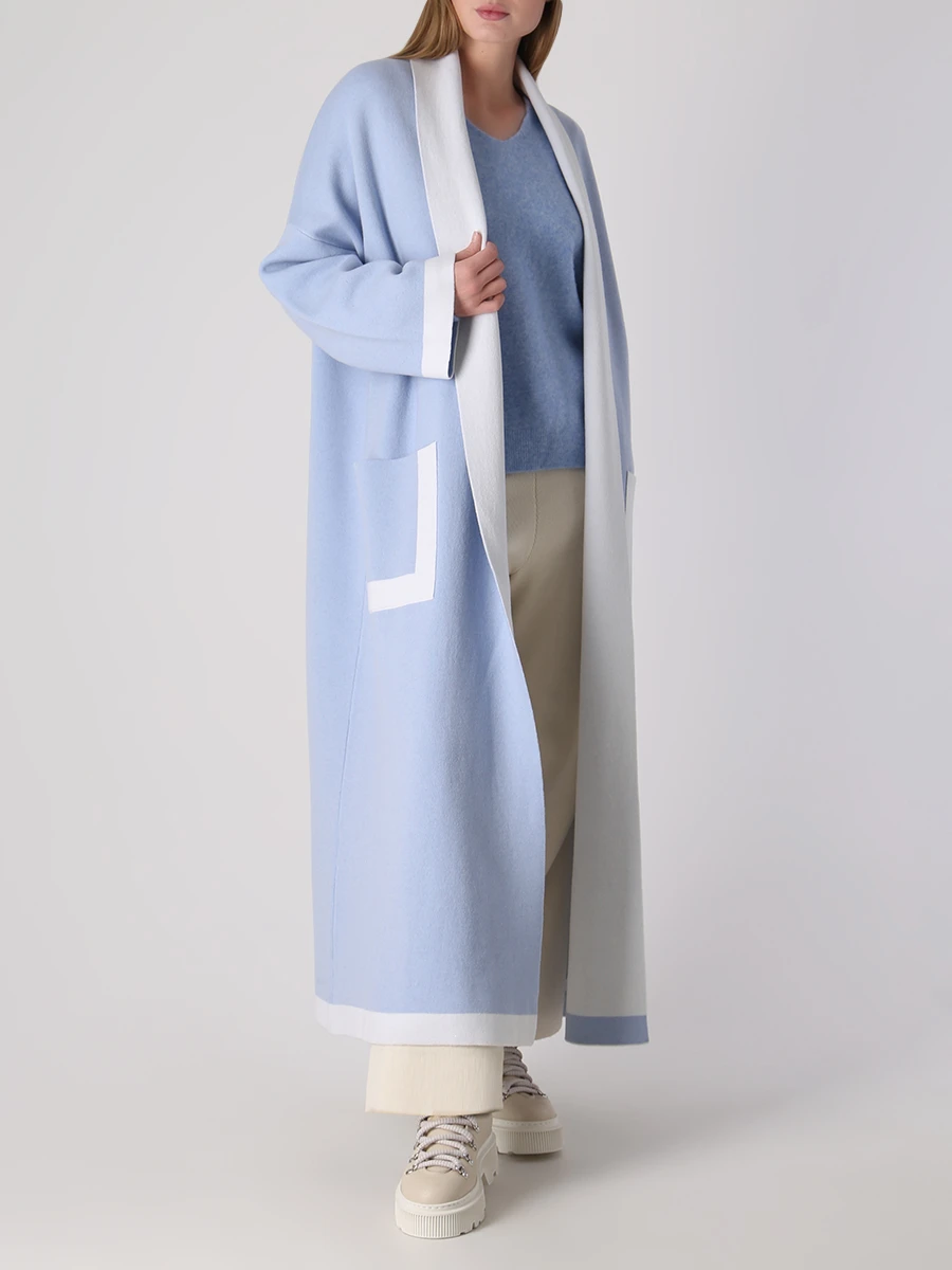 Пуловер однотонный