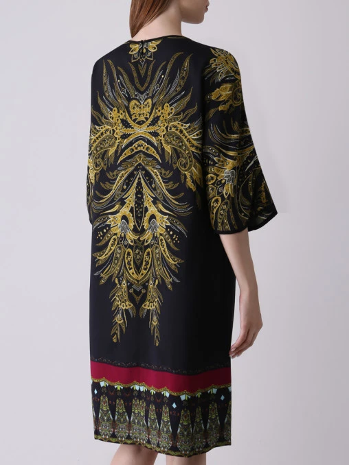 Платье из вискозы с принтом ETRO