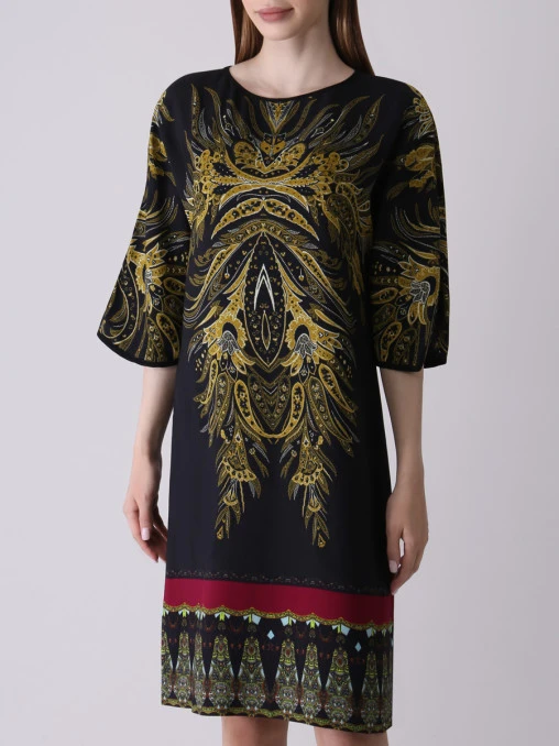 Платье из вискозы с принтом ETRO
