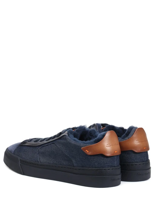 Кеды комбинированные на меху SANTONI