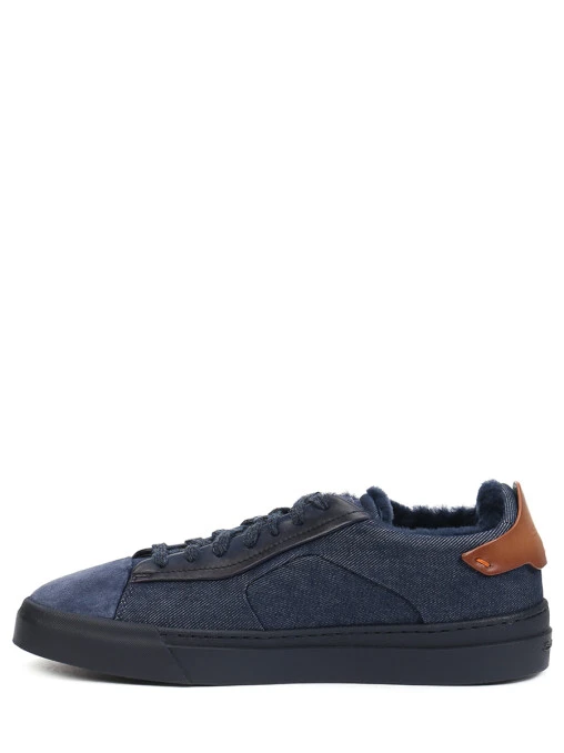 Кеды комбинированные на меху SANTONI