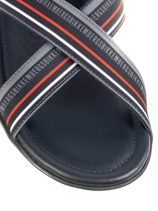 Шлепанцы комбинированные DIRK BIKKEMBERGS
