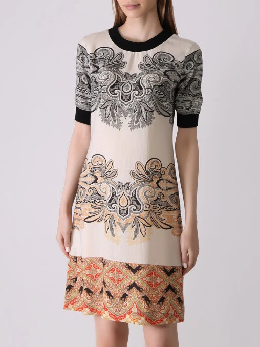 Платье шерстяное с принтом ETRO