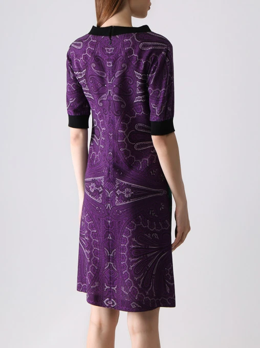 Платье шерстяное с принтом ETRO