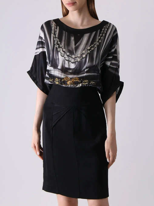 Платье с принтом JUST CAVALLI
