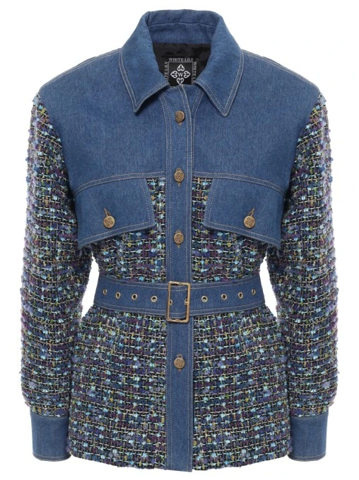 Рубашка комбинированная Annet WHITE LILY