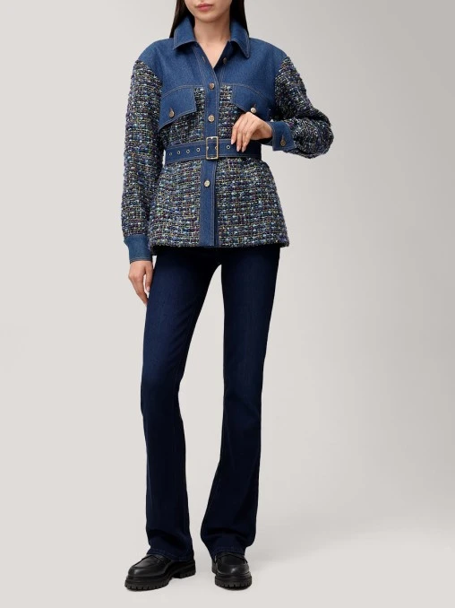 Рубашка комбинированная Annet WHITE LILY