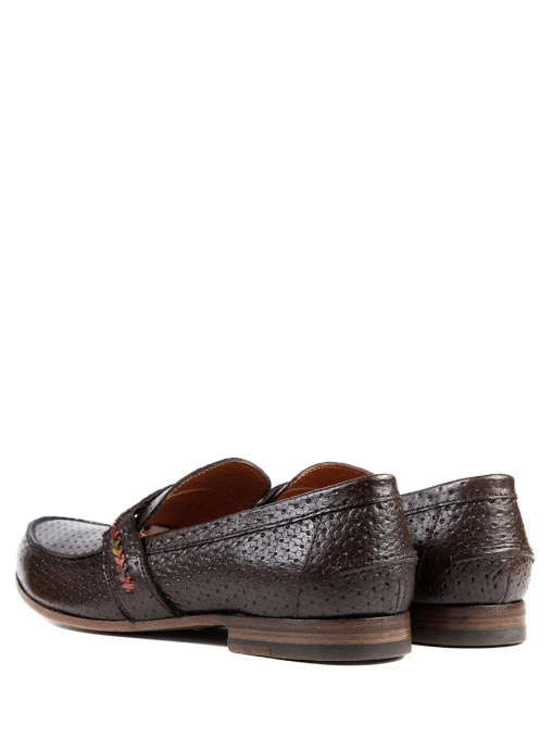 Мокасины кожаные ETRO