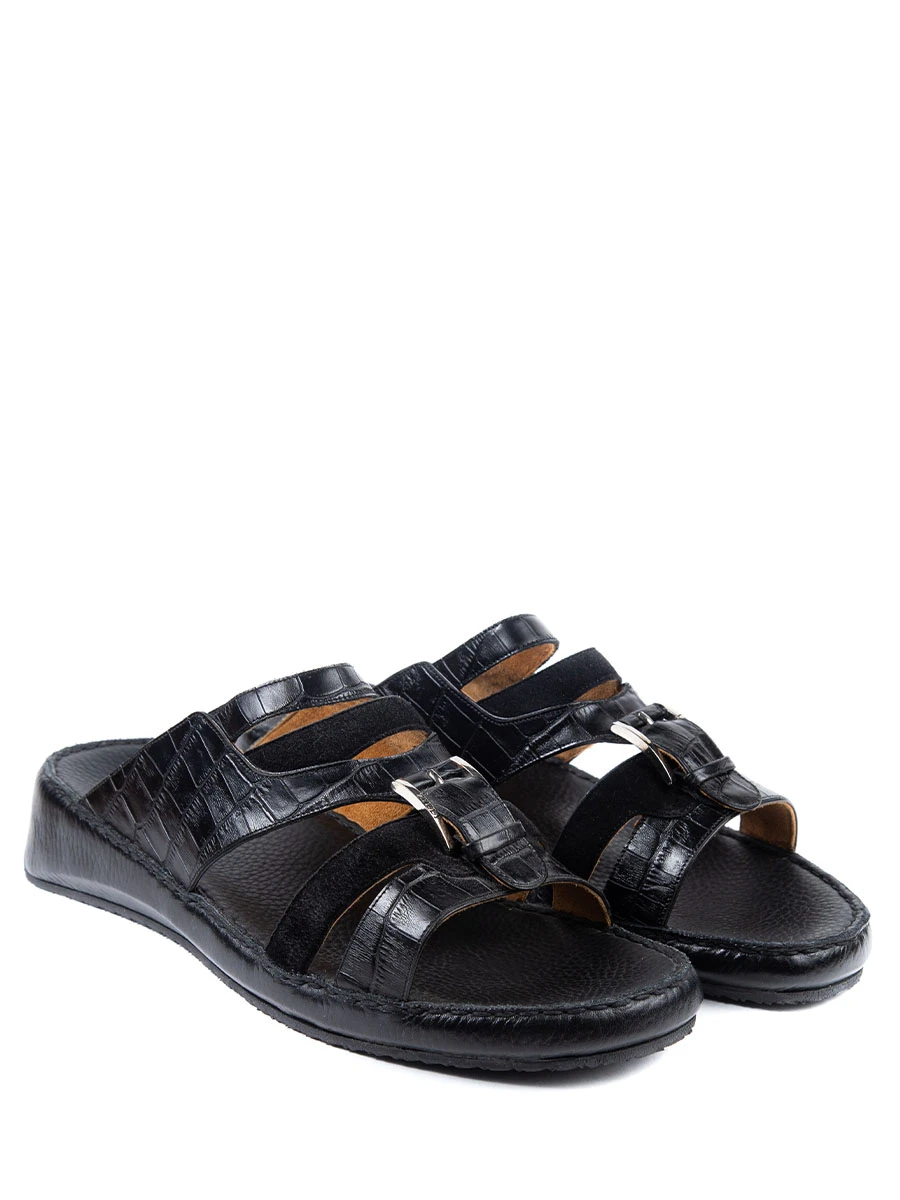 Шлепанцы кожаные