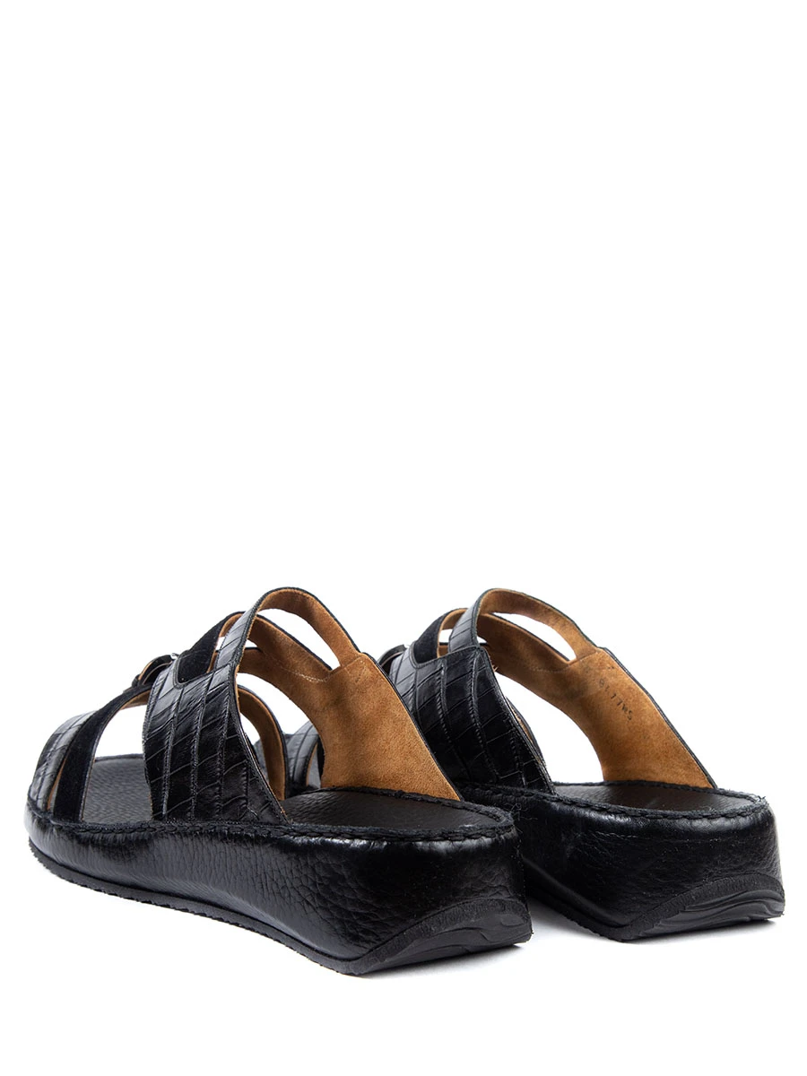 Шлепанцы кожаные