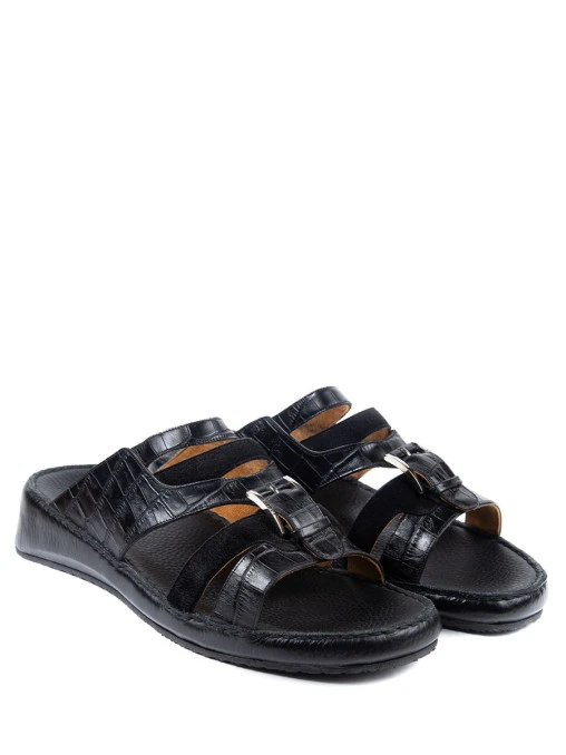 Шлепанцы кожаные ZILLI