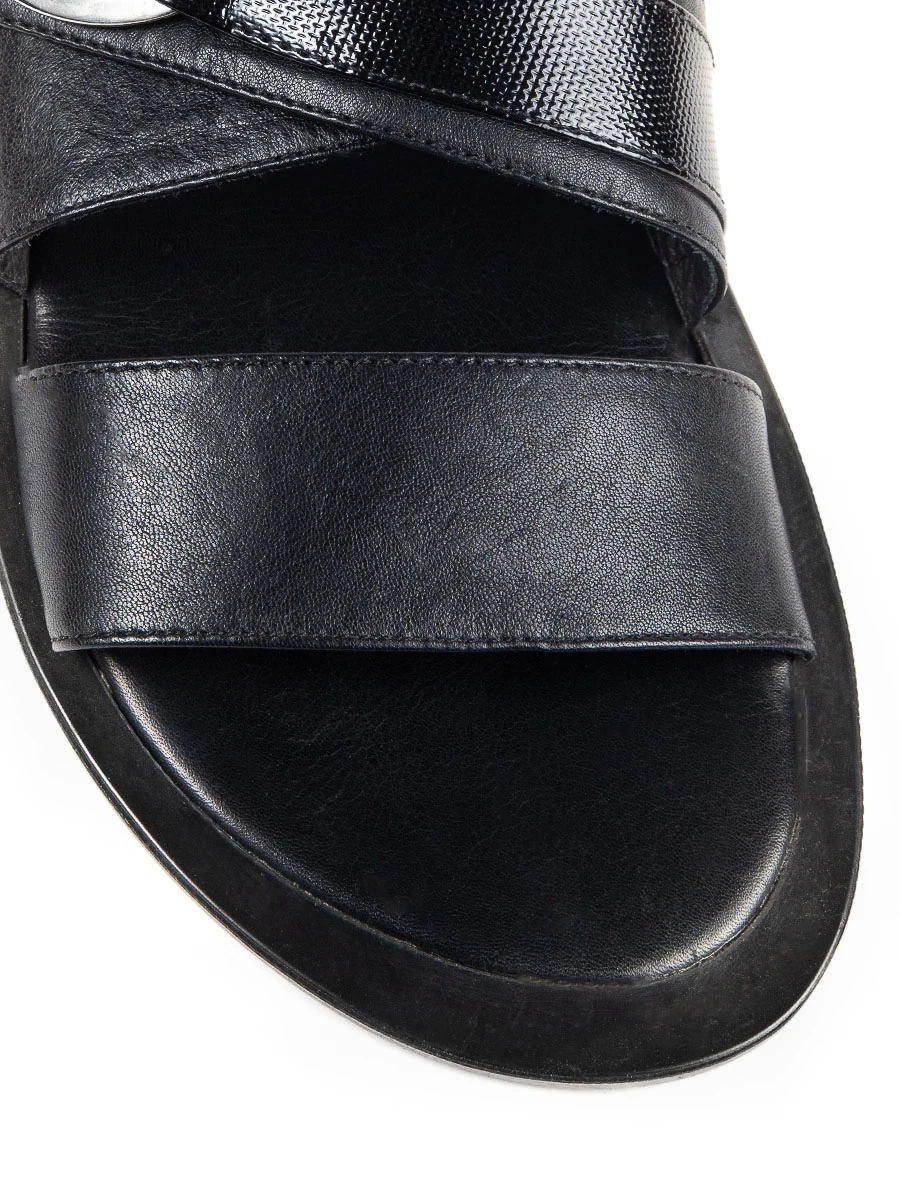 Шлепанцы кожаные