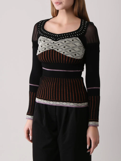 Джемпер из вискозы TRICOT CHIC