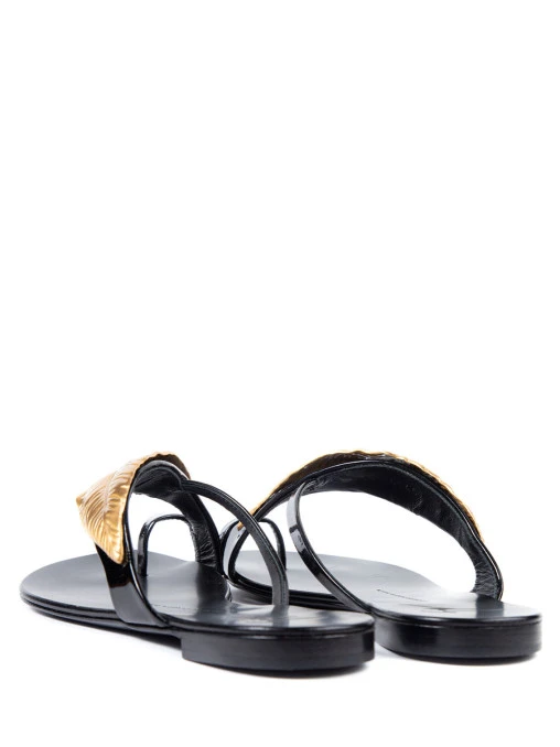 Шлепанцы кожаные GIUSEPPE ZANOTTI