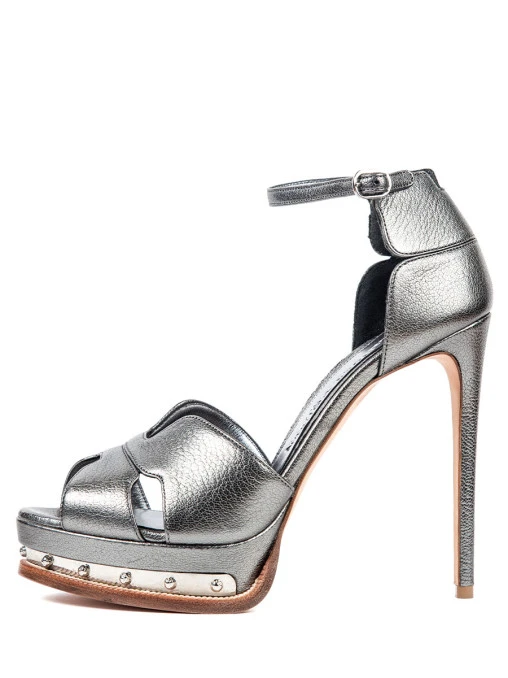 Босоножки кожаные ALEXANDER MCQUEEN