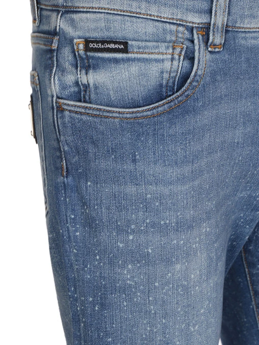 Джинсы Slim Fit хлопковые DOLCE & GABBANA