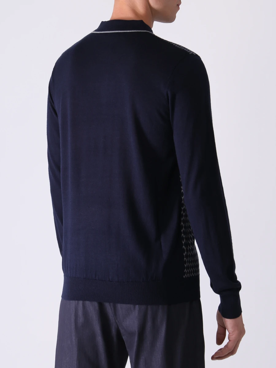 Поло трикотажное с узором