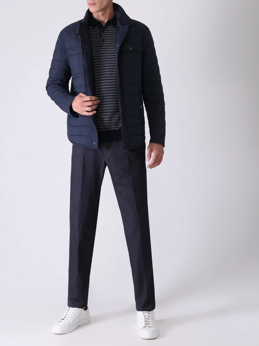 Поло трикотажное с узором