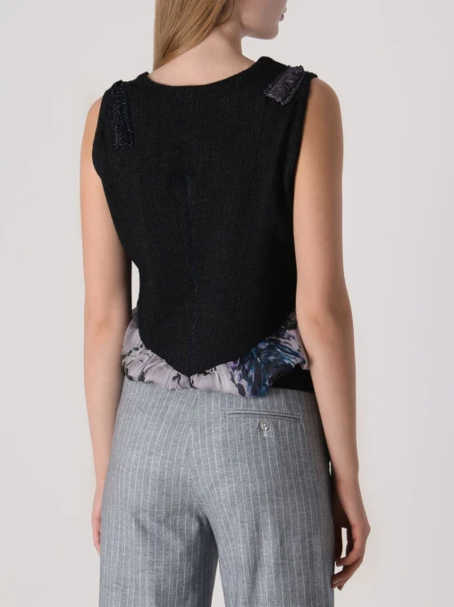 Топ с принтом TRICOT CHIC