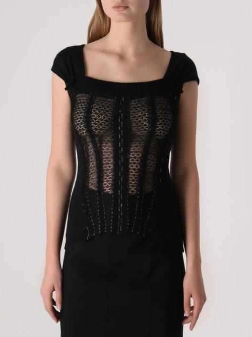 Футболка однотонная TRICOT CHIC