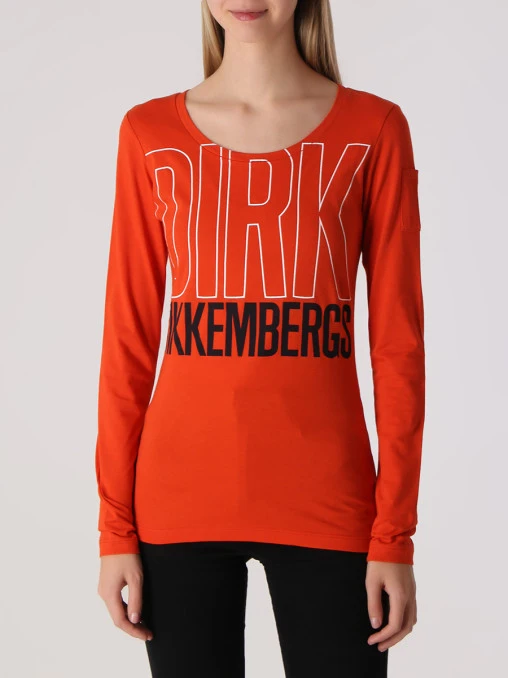 Лонгслив хлопковый DIRK BIKKEMBERGS