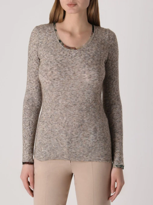 Джемпер комбинированный TRICOT CHIC