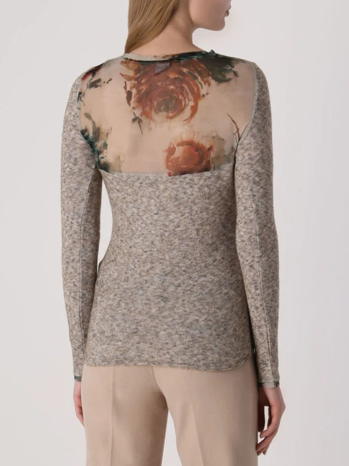 Джемпер комбинированный TRICOT CHIC