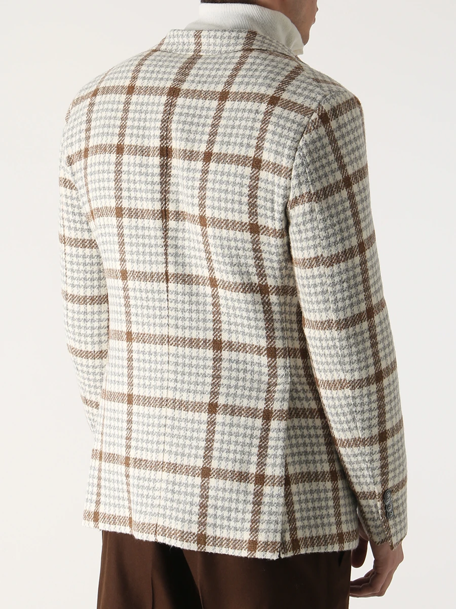 Пиджак шерстяной в клетку