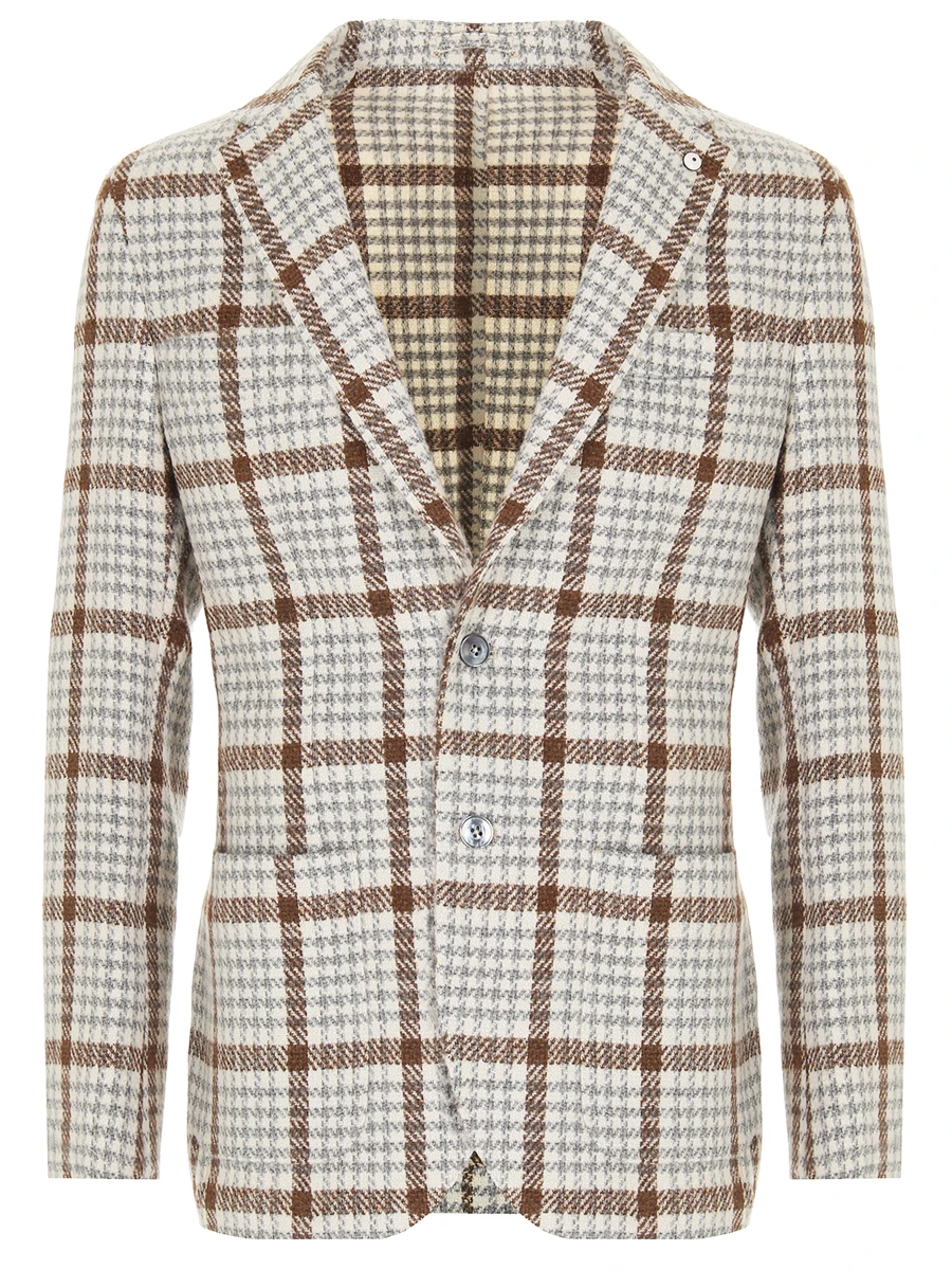 Пиджак шерстяной в клетку