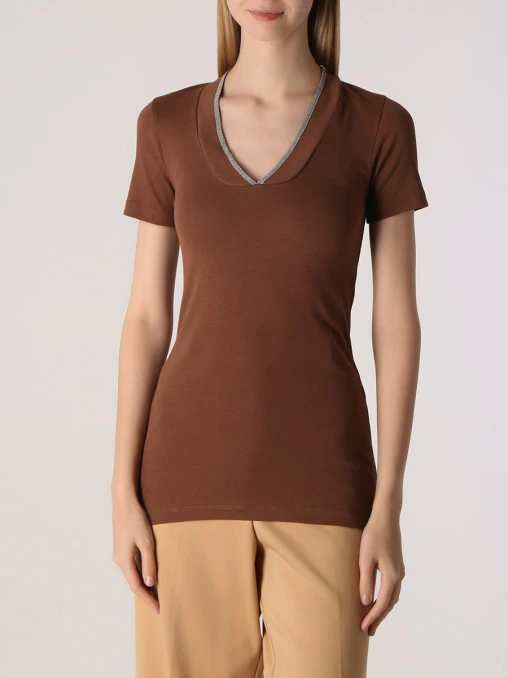 Футболка хлопковая BRUNELLO CUCINELLI