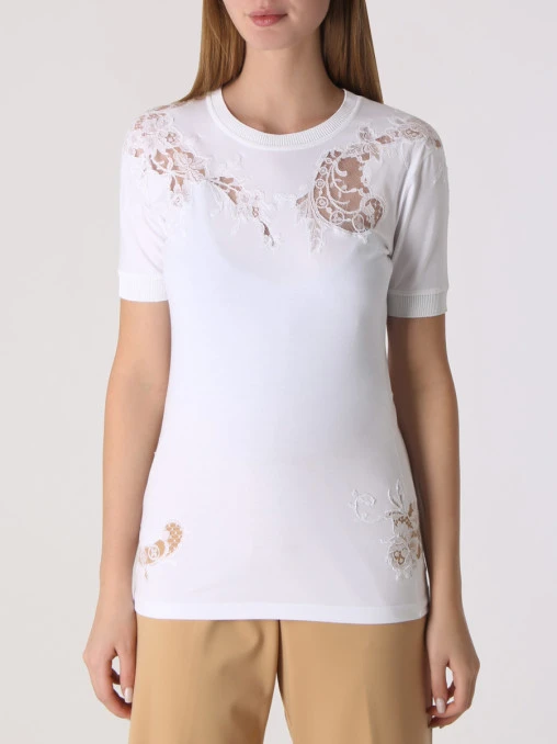 Футболка хлопковая ERMANNO SCERVINO