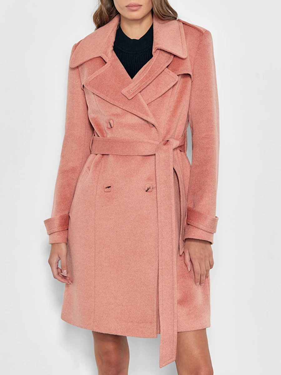 Пальто двубортное