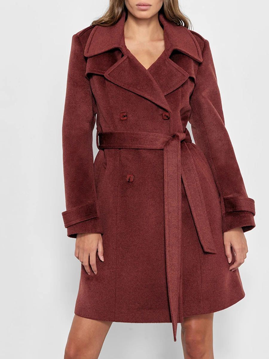 Пальто двубортное