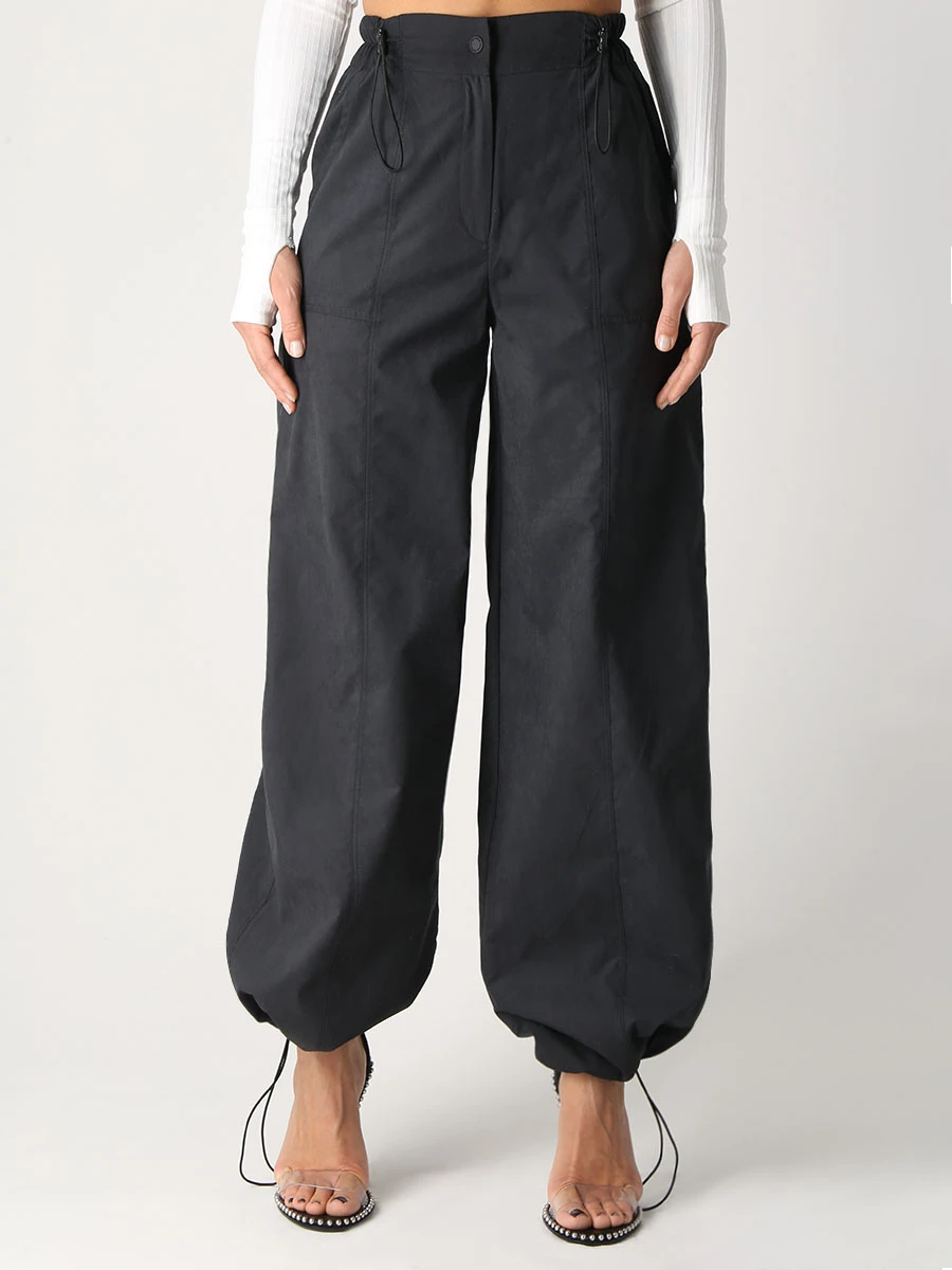 Брюки-карго с кулисками