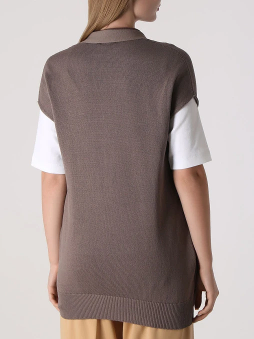 Жилет хлопковый BRUNELLO CUCINELLI