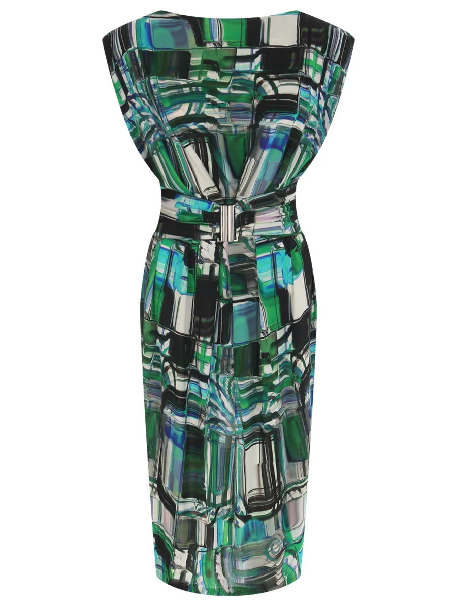 Платье из вискозы с принтом