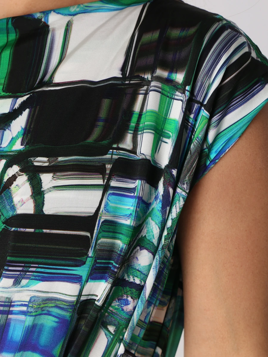 Платье из вискозы с принтом