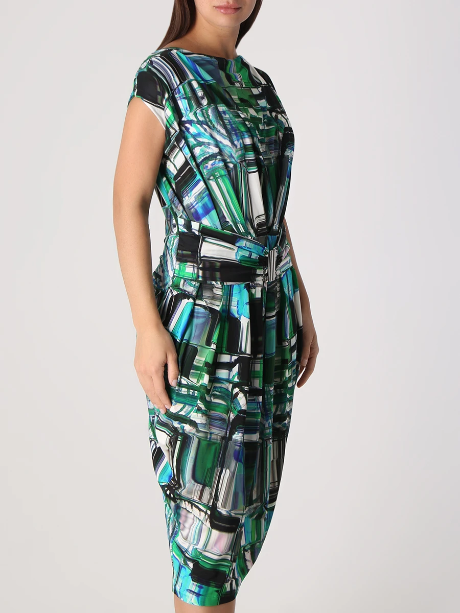 Платье из вискозы с принтом