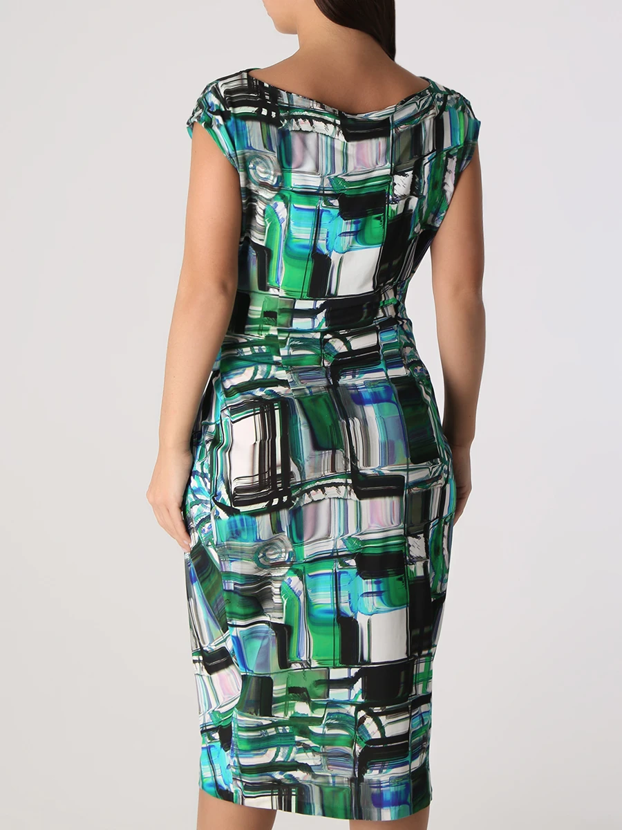 Платье из вискозы с принтом