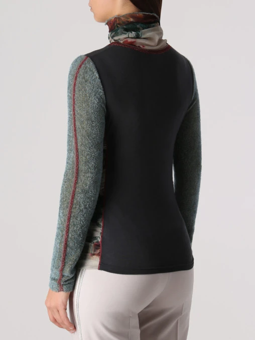 Водолазка комбинированная TRICOT CHIC