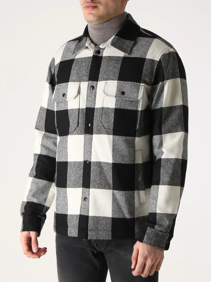 Пуховик в клетку