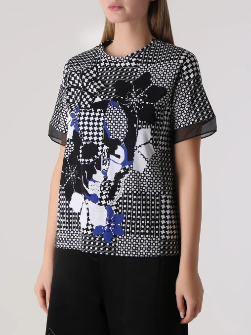 Футболка с принтом ALEXANDER MCQUEEN