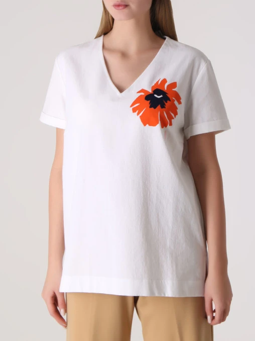 Блуза с принтом STELLA MCCARTNEY