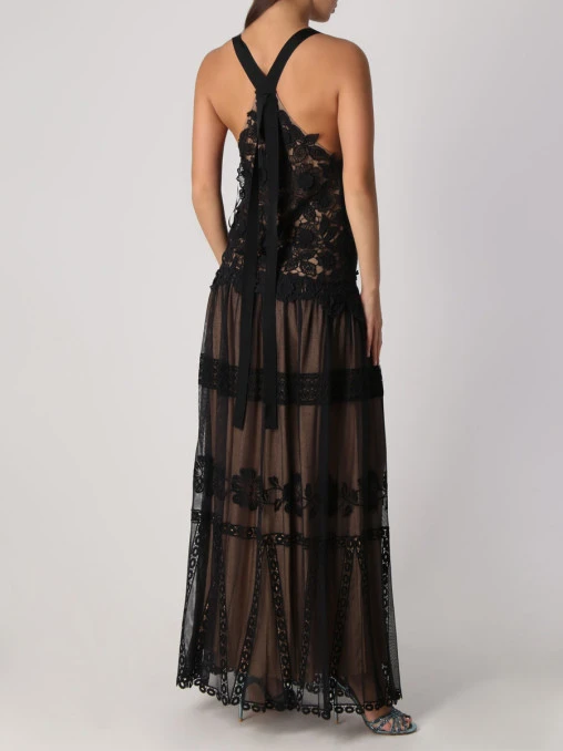 Платье кружевное ALBERTA FERRETTI