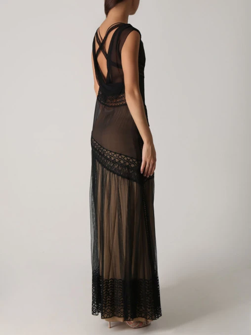 Платье шелковое ALBERTA FERRETTI